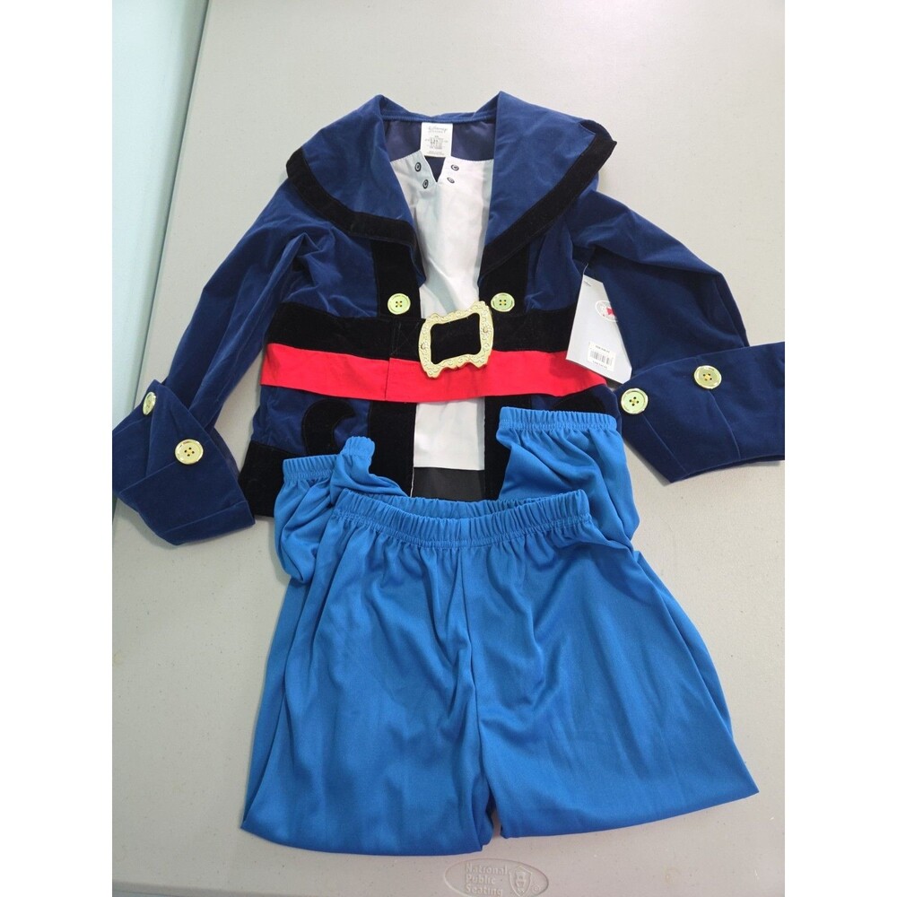 Disney Jake and the Never Land Pirates Captain Jake 5-6 new Disney store Costume